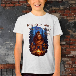 Camiseta Crianças Sasquatch que se Destacam