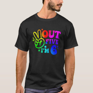 Camiseta Crianças se acalmam 5 anos, tenho 6 anos, 6 de ani