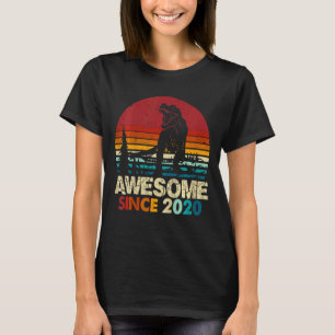 Camiseta Crianças segundo aniversário Dinossaur Rex Incríve