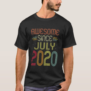 Camiseta Crianças segundo aniversário Incrível Desde Julho