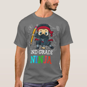 Camiseta Crianças segundo de volta à escola Ninja Boys T-Sh