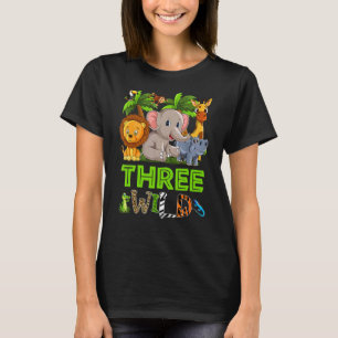 Camiseta Crianças Selvagens Três Jardins de Aniversário de