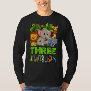 Camiseta Crianças Selvagens Três Jardins de Aniversário de