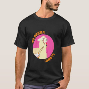 Camiseta Crianças Sem Drama Llama Colorido