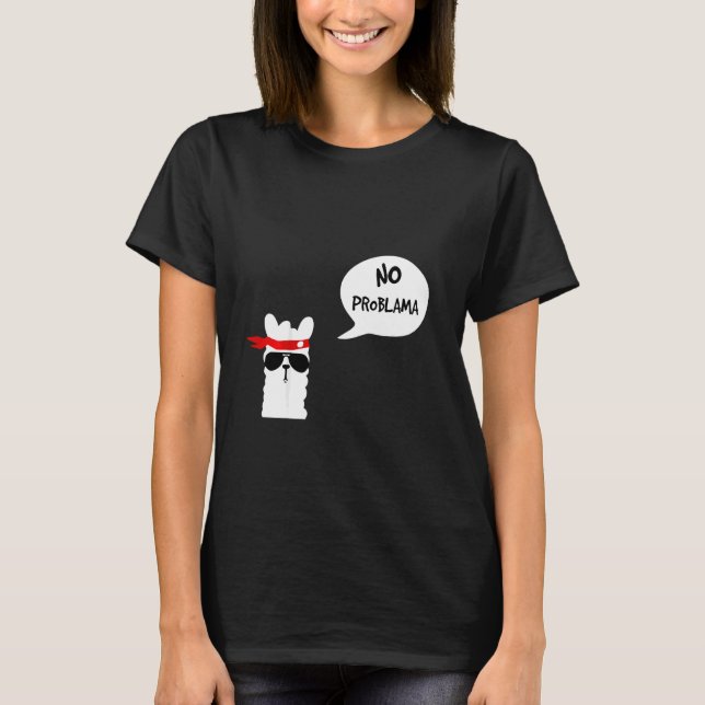 Camiseta Crianças Sem Problama lhama 7 (Frente)