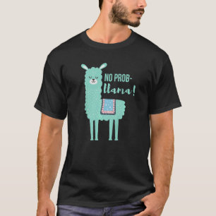 Camiseta Crianças sem problemas Meninas Llama Bonitas Llama