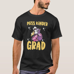 Camiseta Crianças Senhorita Kinder Formando Graduação no Ja