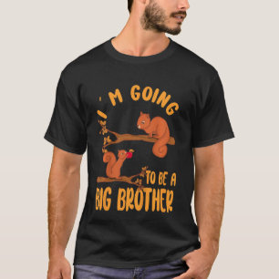 Camiseta Crianças Serão Um Grande Esquilo Irmão Promovido A