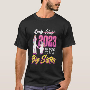 Camiseta Crianças, serei Irmã Grande 2023 Gravidez Ann