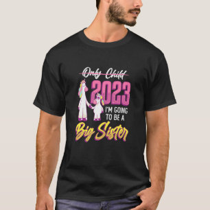 Camiseta Crianças, serei Irmã Grande 2023 Gravidez Ann