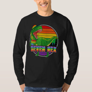 Camiseta Crianças Sete Rex Pop Toca Aniversário De 7 Anos D
