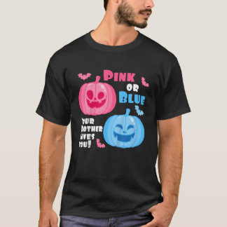 Camiseta Crianças Sexo De Halloween Revele Seu Irmão Te Ama