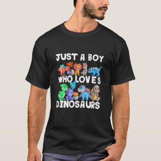 Camiseta Crianças Só Adoram Dinossauros. Engraçado Dinosau