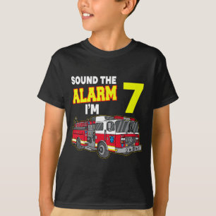 Camiseta Crianças Som Alarm Im 7 Crianças Bombeiros