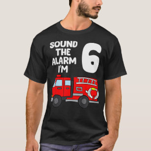 Camiseta Crianças Som Alarme Sou 6 Crianças 6