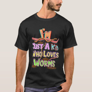 Camiseta Crianças Sou Apenas Uma Criança Que Ama Crawlers N