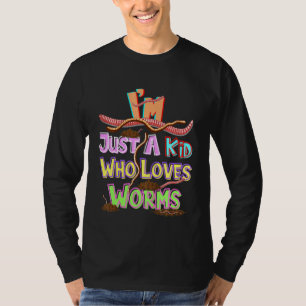Camiseta Crianças Sou Apenas Uma Criança Que Ama Crawlers N