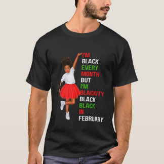 Camiseta Crianças, sou negra todos os meses, garota que sou