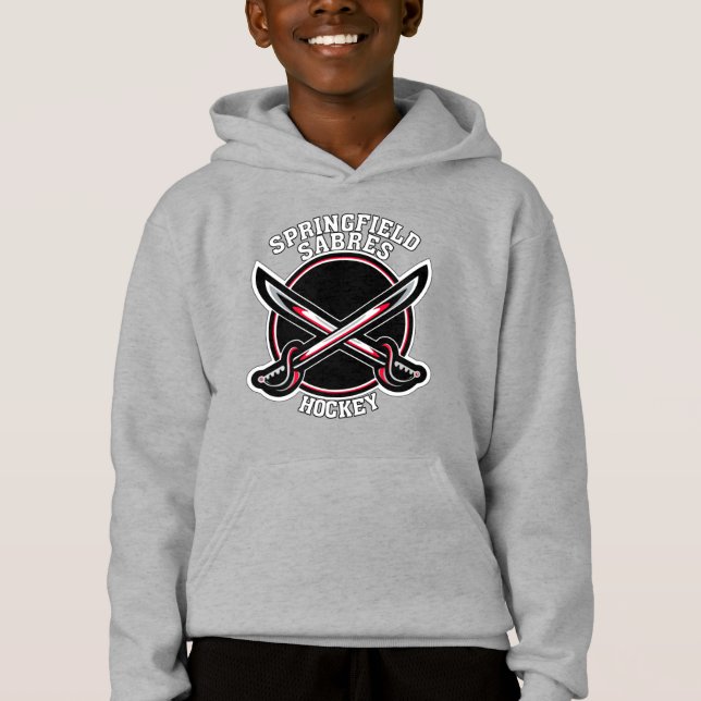Camiseta Crianças Springfield Sabers Hoodie (Frente)