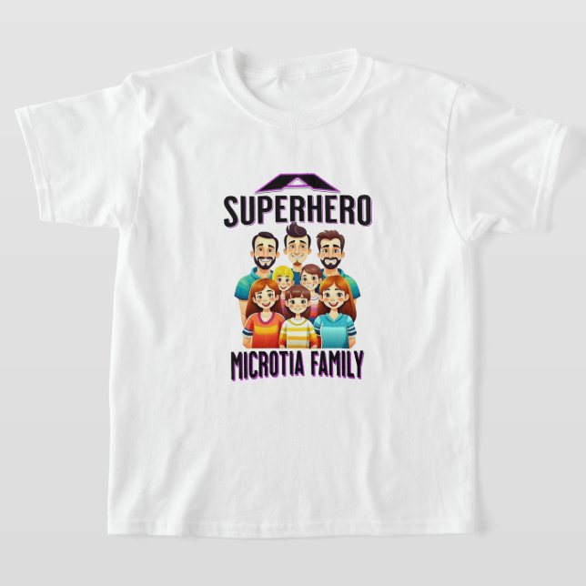 Camiseta Crianças - Super Herói Microtia (Postura )