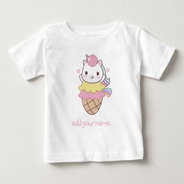 CAMISETA CRIANÇAS T-SHIRT: UNICORN + GRIPE CONE (Frente)