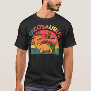 Camiseta Crianças Tacossauro Tacos Mexicanos-Camisas Toddle