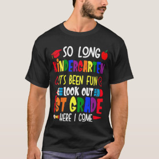 Camiseta Crianças Tão Longas Do Jardim De Infância 1rua Aqu