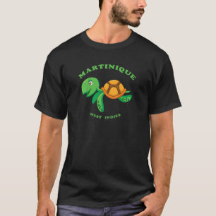 Camiseta Crianças Tartaruga Marinha Martinica Ocidental