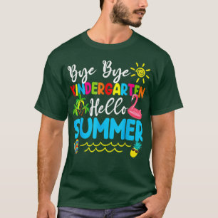 Camiseta Crianças Tchau Jardim de Infância Alô Professor de