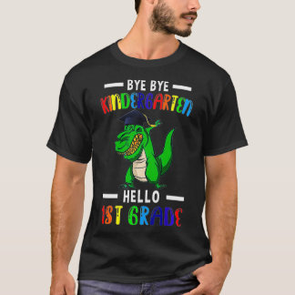 Camiseta Crianças Tchau Jardim de Infância Olá Dinossauro r