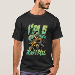 Camiseta Crianças, tenho 5 anos, é assim que eu faço o mons
