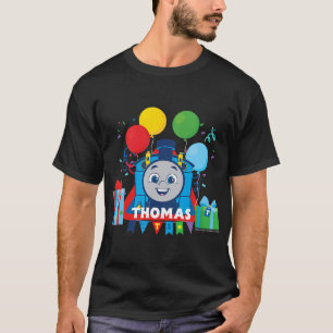 Camiseta Crianças Thomas e Amigos - Balões de Aniversário
