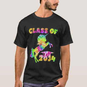 Camiseta Crianças Tie Dye Unicorn Graduação Pré-Escolar Cla