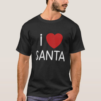 Camiseta Crianças Toddler Adoro Papai Noel Meninas Natal