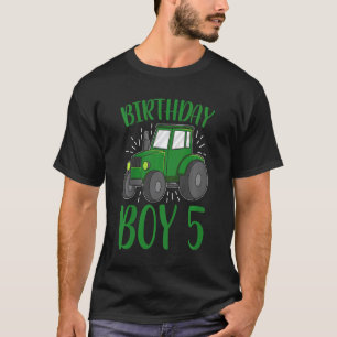 Camiseta Crianças Trator Futuro Crianças Farmantes Tratores
