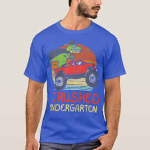 Camiseta Crianças Tre Dino Monster Truck Cruzado Jardim de