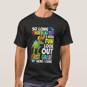 Camiseta Crianças Trex Dinossauro Tão Longo Jardim De Infân