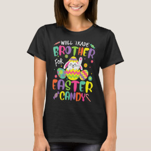 Camiseta Crianças Trocarão Irmão Por Ovo De Páscoa.