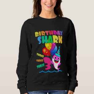 Camiseta Crianças Tubarão Bebê Menino Criança Aniversário d