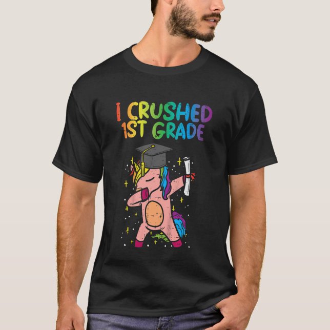 Camiseta Crianças Unicorn Dab Esmagado 1 rua No Último Dia  (Frente)