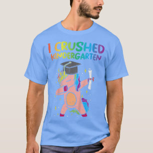 Camiseta Crianças Unicorn Dab Eu Esmagei Jardim de Infância