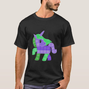 Camiseta Crianças Unicorn Pop Fidget Toy Graphic Para Menin