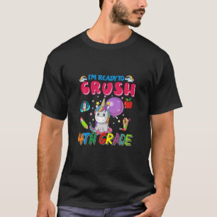 Camiseta Crianças Unicórnio Estou Pronto Para Esmagar De Vo