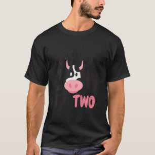 Camiseta Crianças Vaca Sagrada Estou Fazendo Dois Aniversár