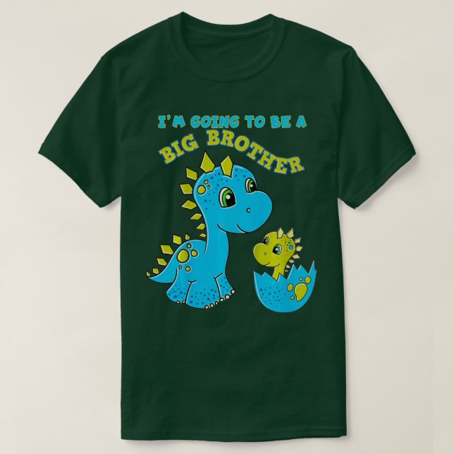 Camiseta Crianças vão ser um dinossauro Grande Irmão (Frente do Design)