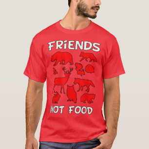Camiseta Crianças Vegan de Sustentabilidade Amigos Não Alim