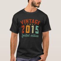Crianças Vintage 2015 8 anos Retro 8º aniversário