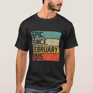 Camiseta Crianças Vintage Boys Meninas 7 Epic De Aniversá