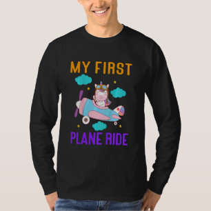 Camiseta Crianças Voam Pela Primeira Vez No Meu Primeiro Av