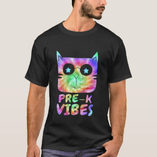 Camiseta Crianças Voltando à Escola Cute Pré K Vibrações Ti